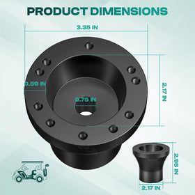 Drive Up steering wheel adapter packaging shows 1× adapter with quick-install hardware.