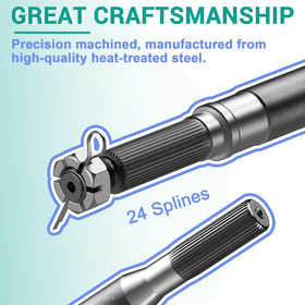 Drive Up EZGO TXT axle replacement includes bearing, seal, and snap rings