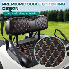 DRIVE UP EZGO TXT backrest cover in diamond leather.