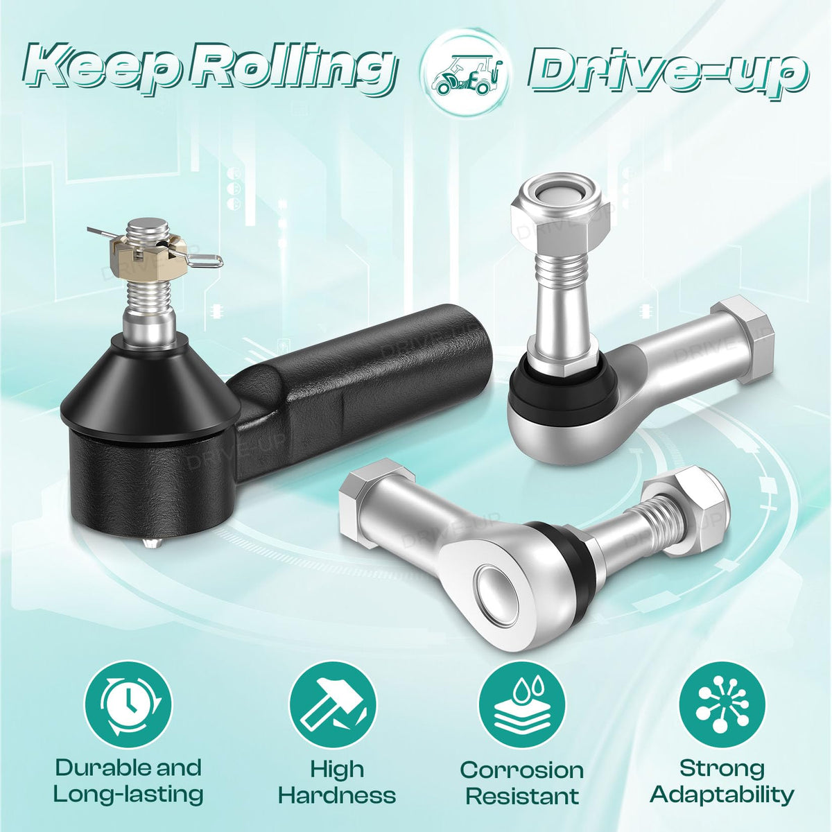 DRIVE UP EZGO TXT left tie rod end 70902-G02 improves control