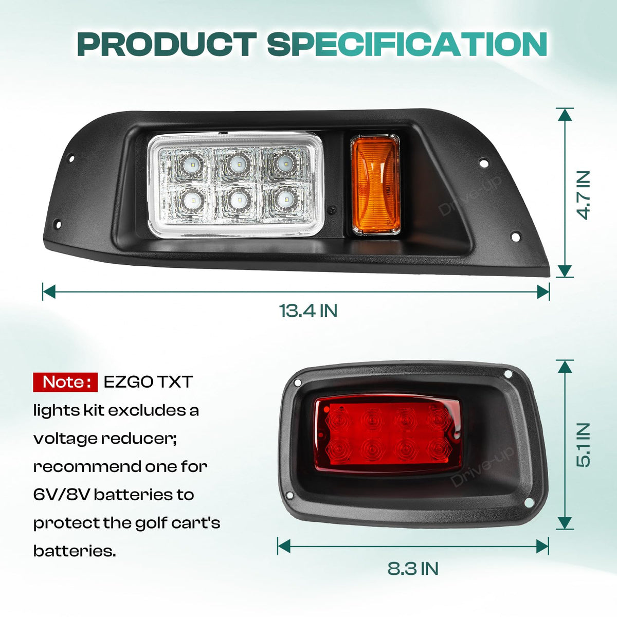 DRIVE UP EZGO TXT black bezel delivers professional look