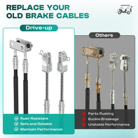 Drive Up EZGO TXT brake cable kit for 1994-2008 TXT and Medalist.