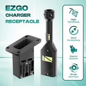 DRIVE UP EZGO TXT charger handle plug ready for quick installation.