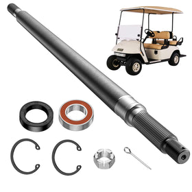 Drive Up EZGO TXT driver-side axle, 23-7-8 inches, for improved front-end stability