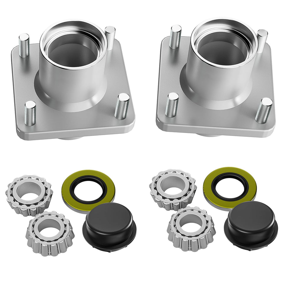 Drive Up EZGO TXT front hub assembly with bearings for smooth steering.