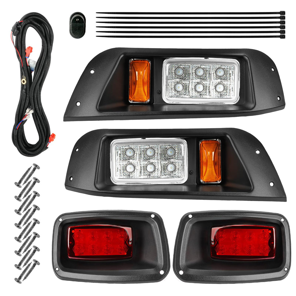 DRIVE UP EZGO TXT LED headlight front view enhances night visibility