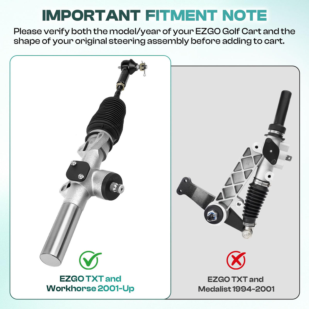 Drive Up EZGO TXT installation guide image emphasizes straightforward DIY fit.