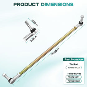 Easy install highlight for DRIVE UP EZGO TXT tie rod kit.