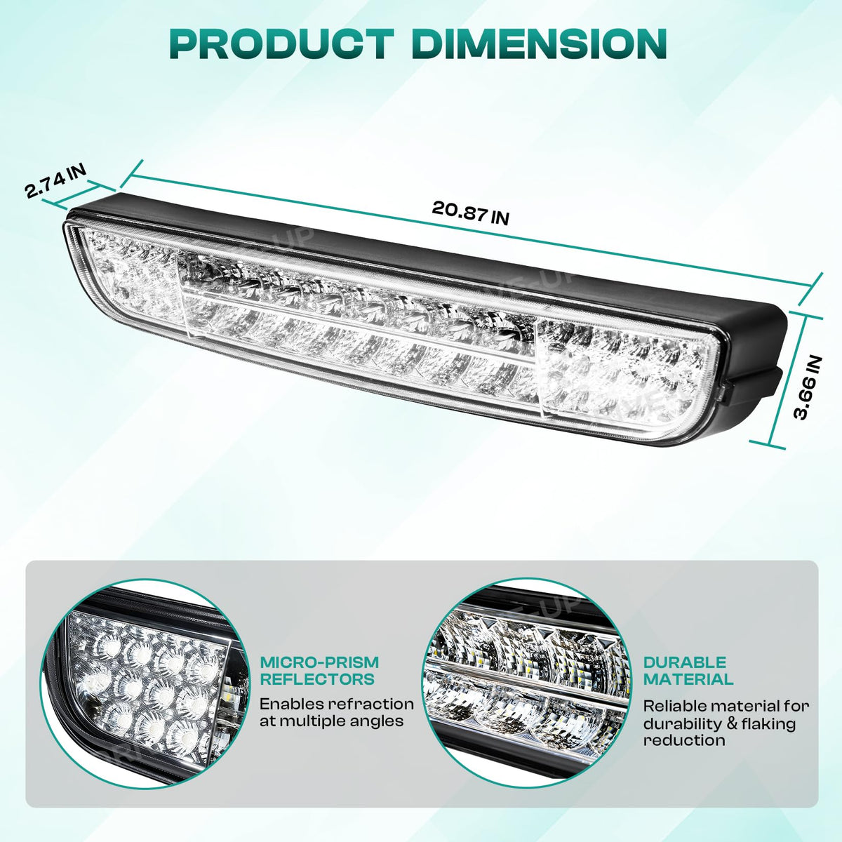 DRIVE UP EZGO TXT LED headlight bar 12V operation suitable for common carts