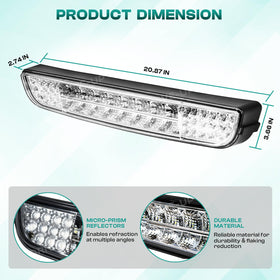 DRIVE UP EZGO TXT LED headlight bar 12V operation suitable for common carts