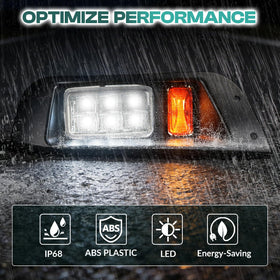 DRIVE UP EZGO TXT LED kit closeup shows durable silicone seal