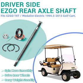 Packaging and included parts for Drive Up EZGO TXT axle replacement