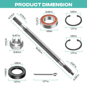 Drive Up EZGO TXT rear splined axle bearing seal kit included.