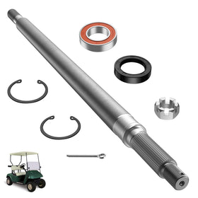Drive Up EZGO TXT rear splined axle, passenger side for OEM 20377-G12 compatibility.