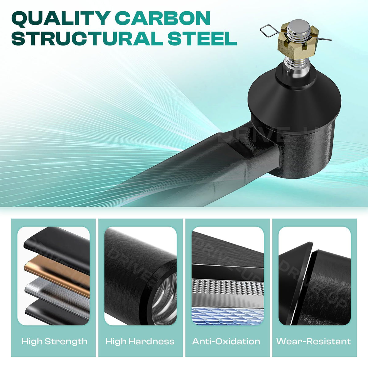 Drive Up EZ-GO TXT steering assembly image highlights OEM compatibility 70695-G01.