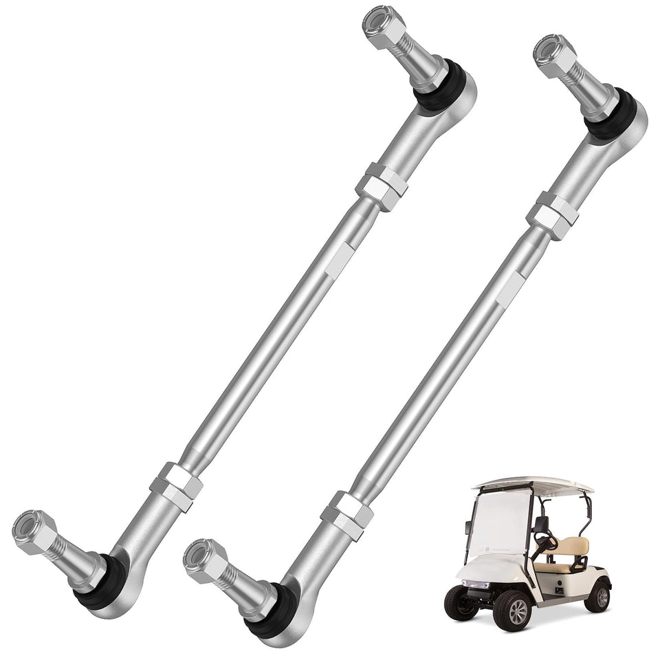 Drive Up EZGO TXT tie rod assembly 2-pack for improved steering precision.