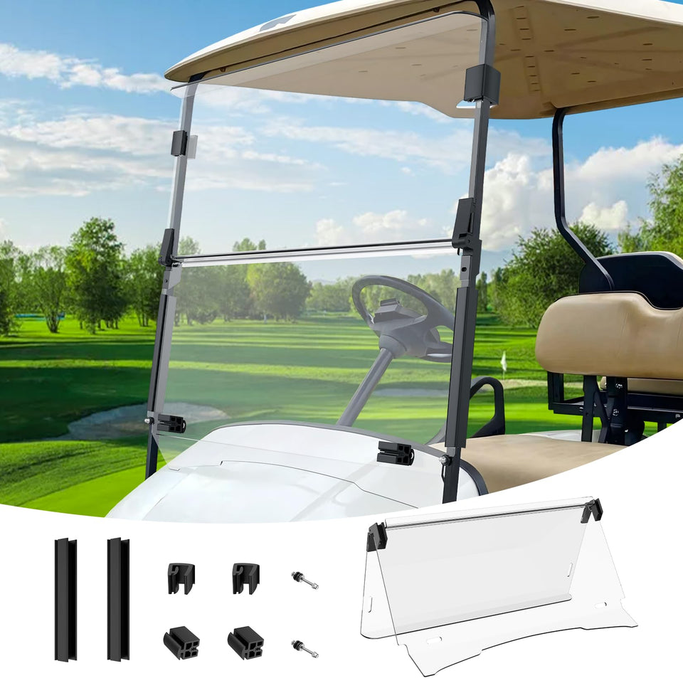 DRIVE UP EZGO windshield compatibility for TXT/DCS/PDS carts ensures a secure fit and reliable protection.