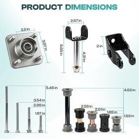 Drive Up front-end king pin kit in packaging