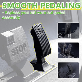 Drive Up front-view of pedal assembly highlighting durable materials and solid construction.