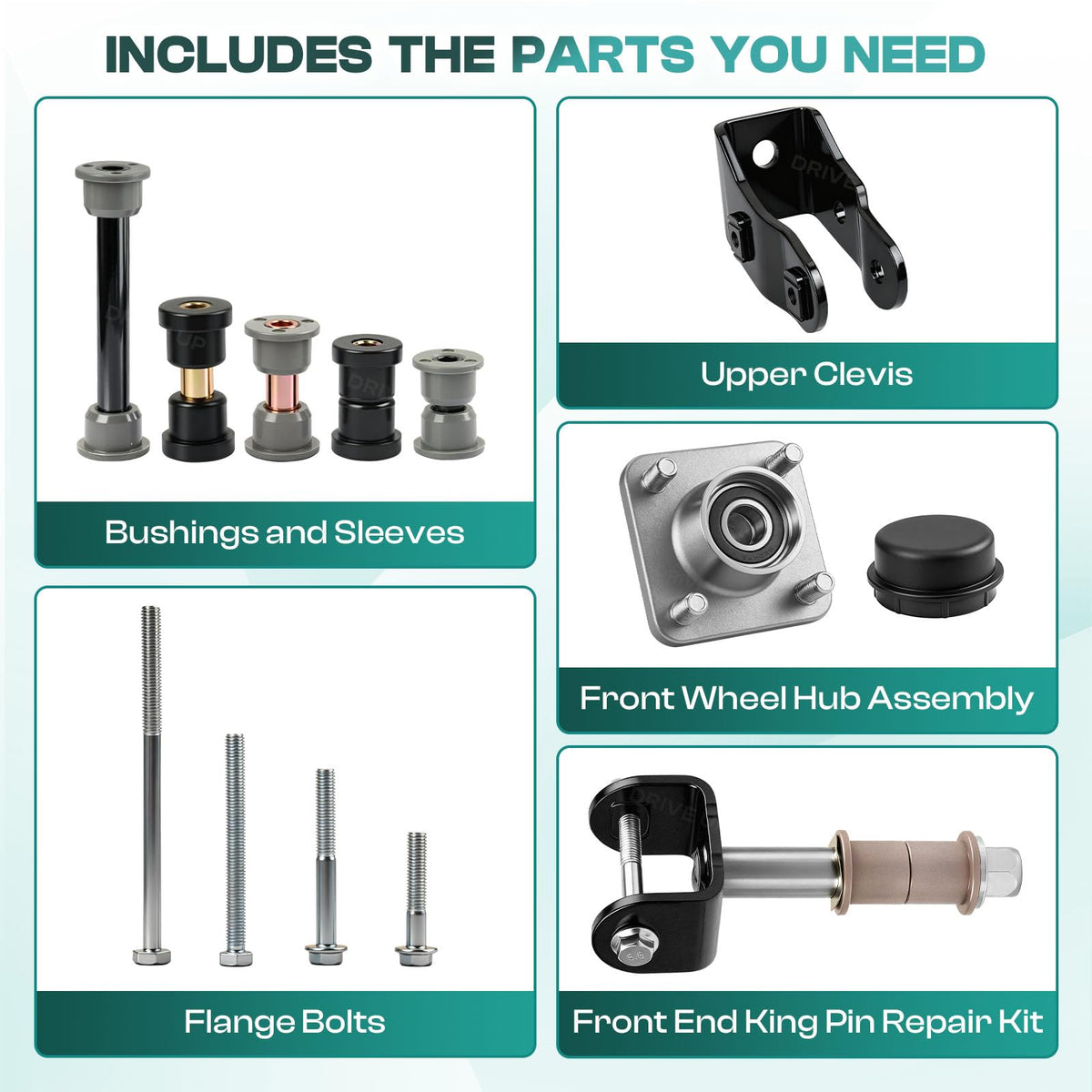 Drive Up bearing seat with dust-proof cover for Club Car Precedent