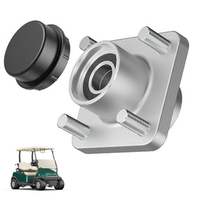 DRIVE UP Club Car front wheel hub assembly close-up with durable bearings for smooth operation.