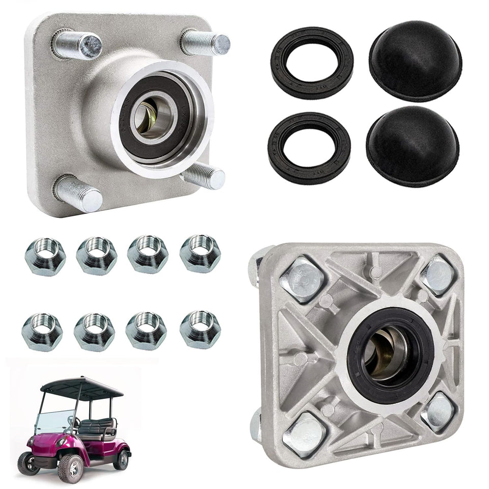 Drive Up front wheel hub for Yamaha fit; close-up shows sturdy build for smooth rides.