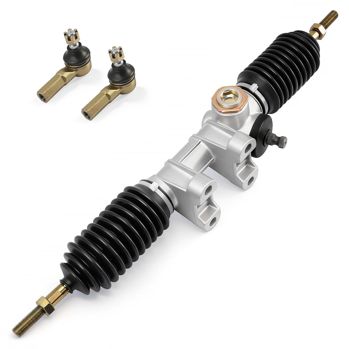 DRIVE UP G22 steering gear box front view highlights durable steel construction for smooth steering.