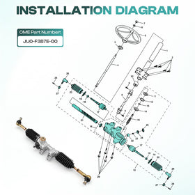 DRIVE UP G22 tie rod area detail demonstrates easy grease points.