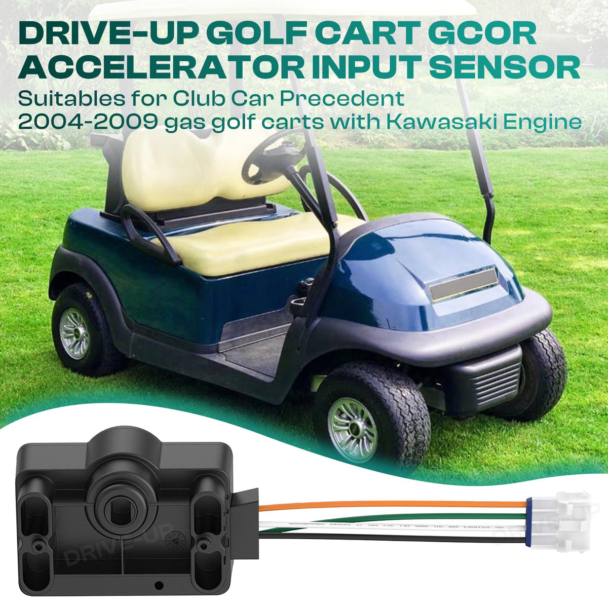 Drive Up GCOR sensor front view emphasizes precise connector alignment.