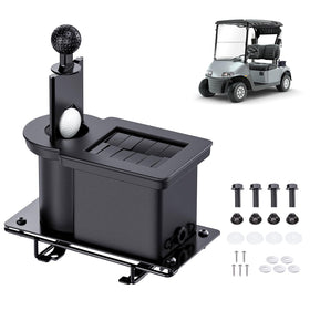 Drive Up golf ball washer on the driver-side view for quick cleaning on EZGO RXV.
