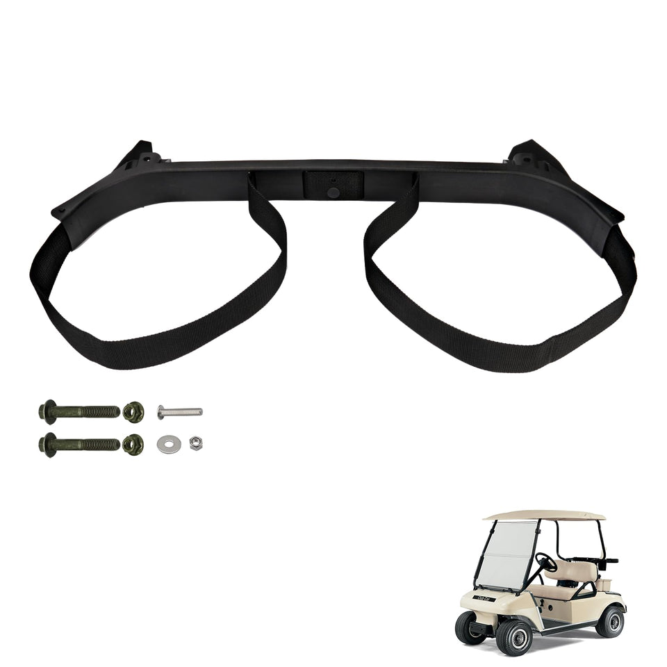 DRIVE UP bag holder bracket for Club Car DS secures golf bag on 1987-up carts.