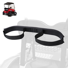 Drive Up golf cart bag holder bracket on EZGO TXT provides secure bag support during rides
