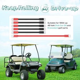 Drive Up black 16.2 inch cable enhances reliable connections for 48V Club Car