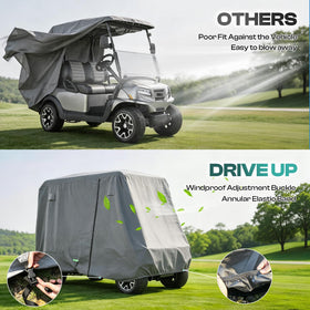 Drive Up 600D polyester fiber enhances durability and weather resistance.