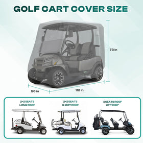 Cover featuring waterproof coating and UV protection for sun and rain defense.