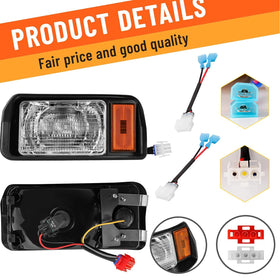Drive Up headlight right side for Club Car DS boosts night visibility.