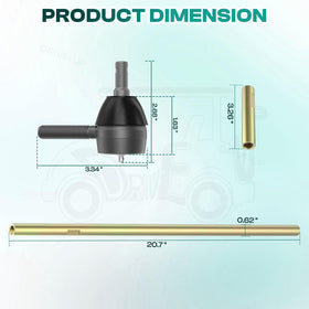 DRIVE UP nut kit ensures secure, lasting installation.
