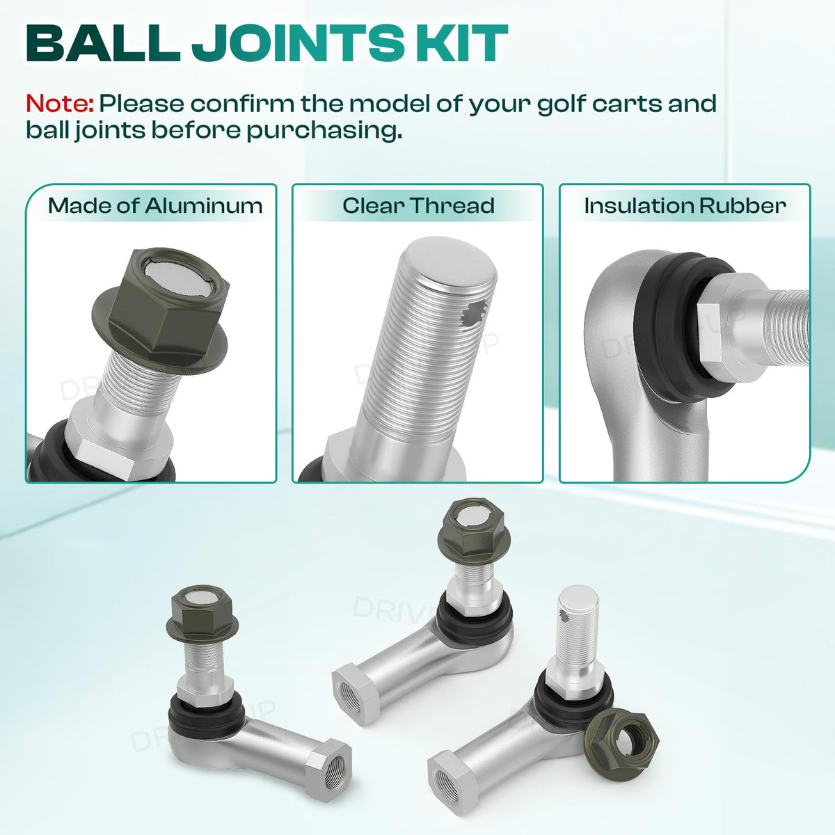 Drive Up rack pinion drag link for responsive handling.