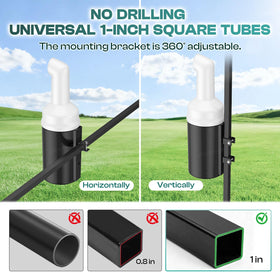 DRIVE UP universal fit on multiple golf carts with square tubes