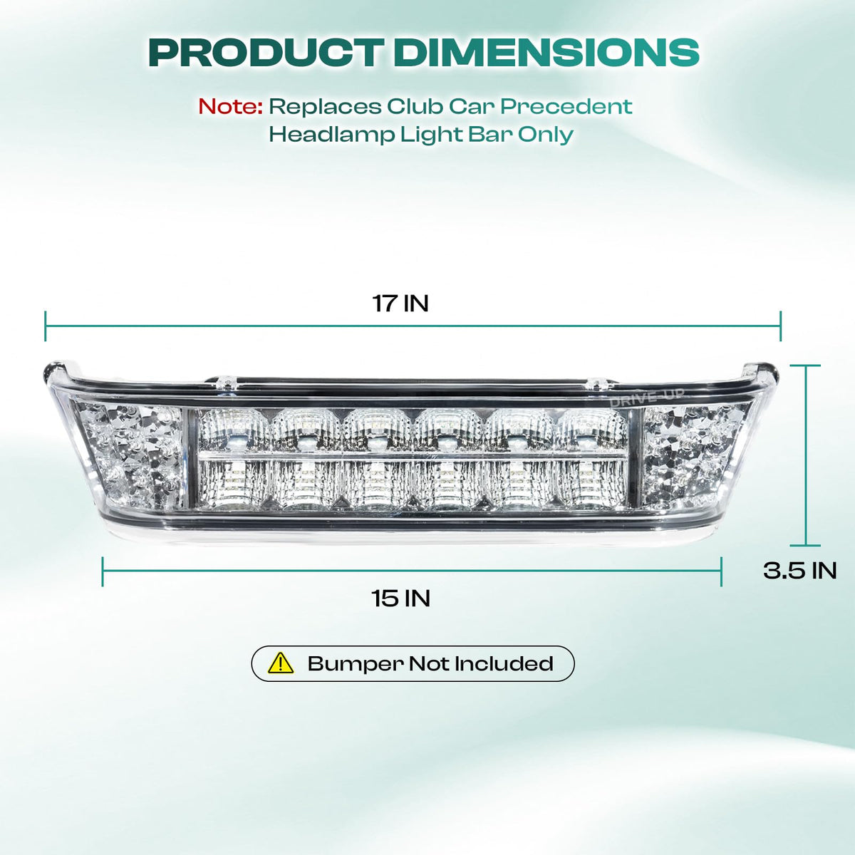 DRIVE UP front lighting upgrade demonstrates improved visibility for night driving.