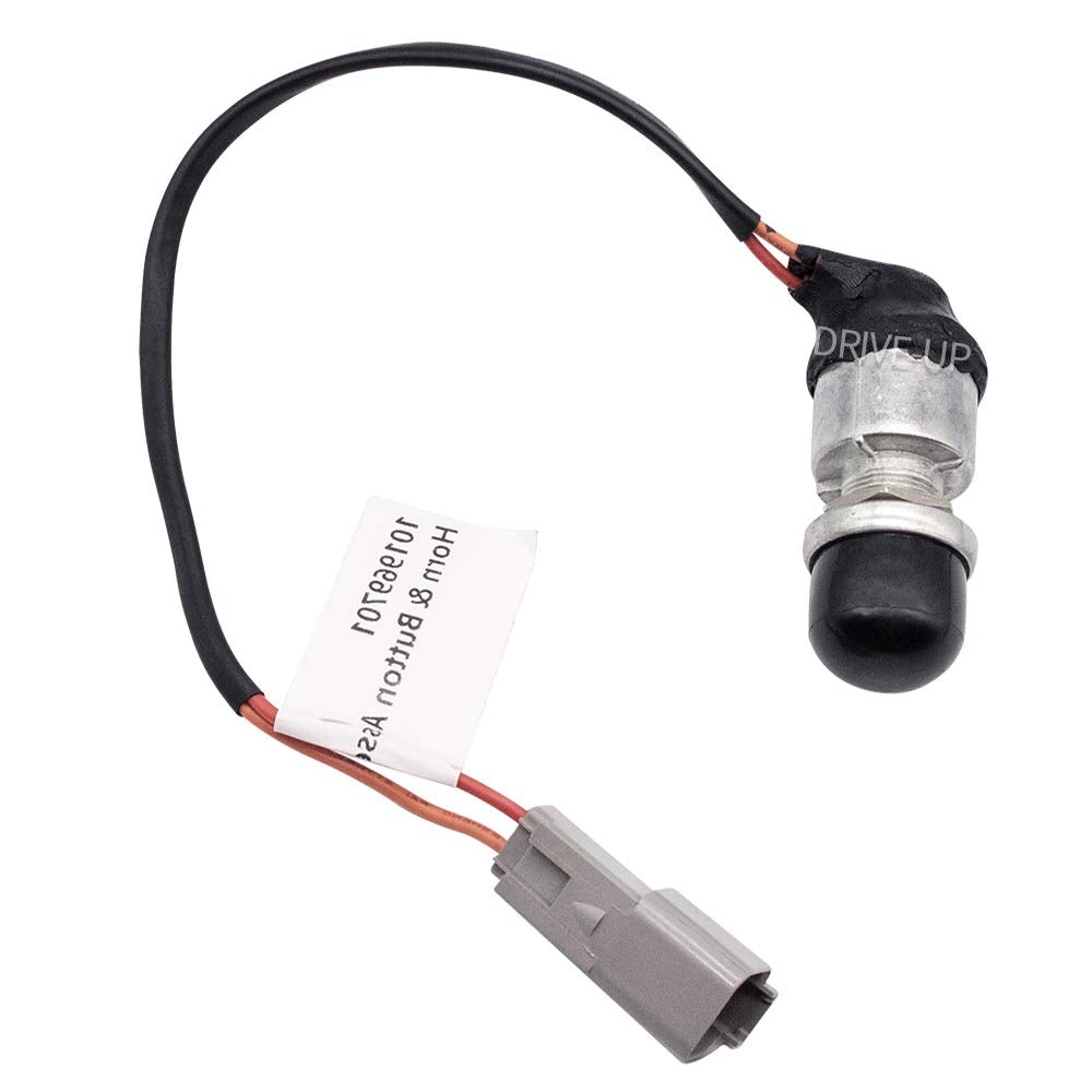 DRIVE UP horn switch with wire close-up for reliable signaling.