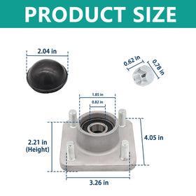 Drive Up hub bearing assembly shown; promotes longer service life with reliable rotation.