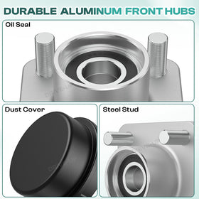 DRIVE UP installation guide visual for easy front-wheel hub replacement.