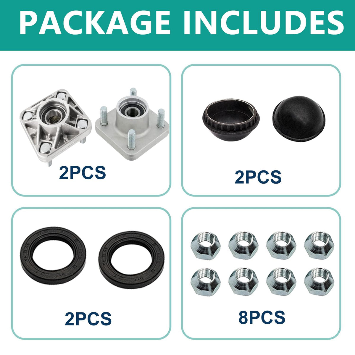 Drive Up installation kit included; facilitates straightforward replacement on cart.