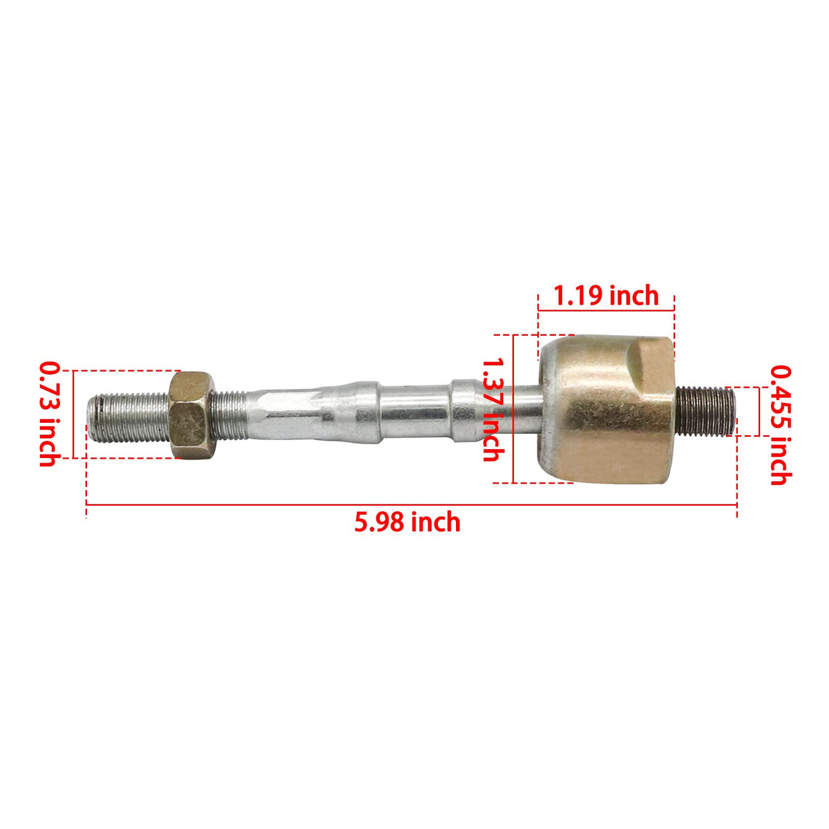 Drive Up JW1-F3837-00-00 compatibility tie rod end supports proper fit.