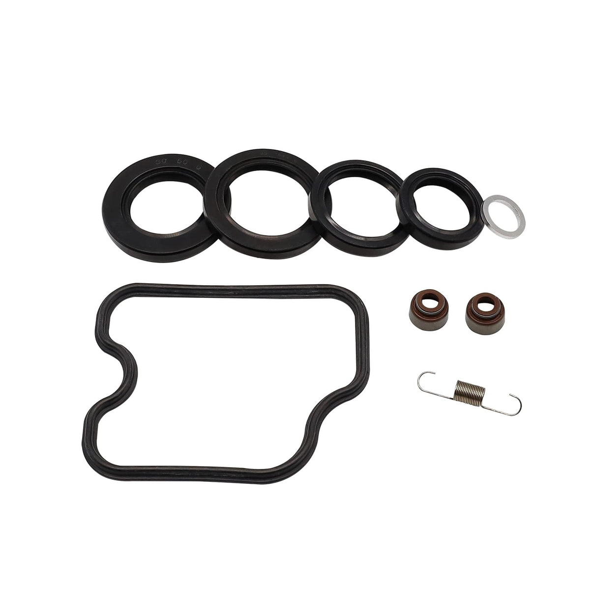 DRIVE UP Kawasaki FE290/FE350 components organized by type for easy inspection.