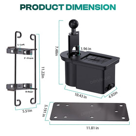 Drive Up kit contents layout with OEM hardware and instructions.