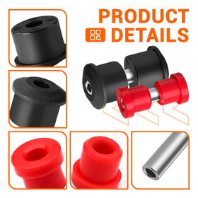 DRIVE UP large black polyurethane bushings for long-lasting performance.