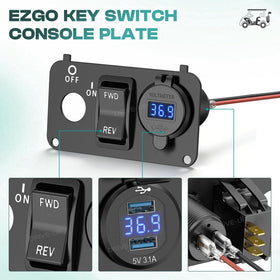 DRIVE UP LED digital voltmeter clearly displays battery status during rides.