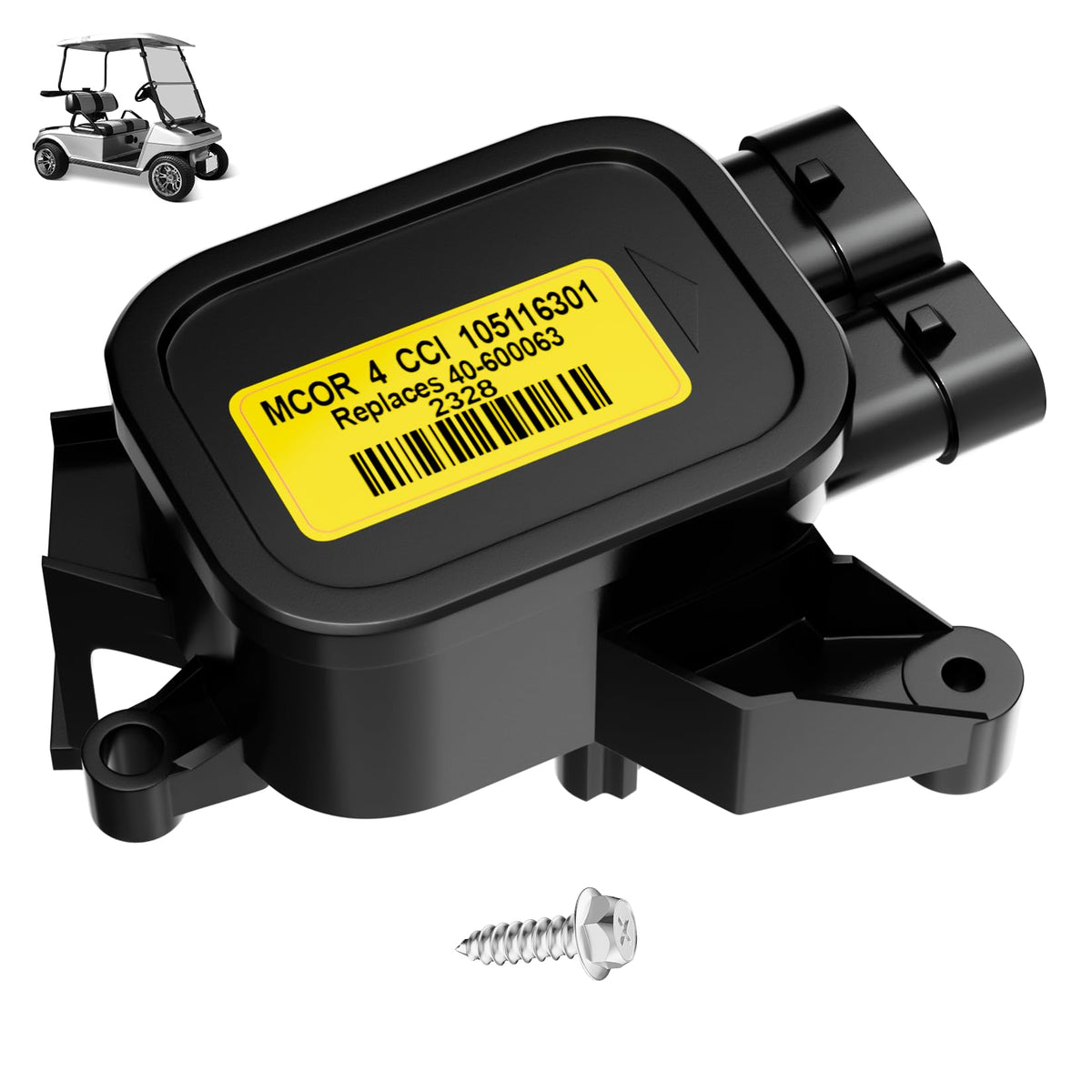 Drive Up MCOR 4 throttle potentiometer improves throttle signal accuracy for smoother cart control.